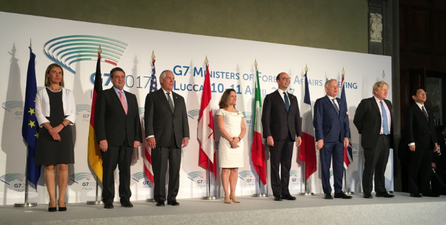 2017 G7 meeting (WikimediaCommons/Lucca) 2017 G7 meeting (WikimediaCommons/Lucca)