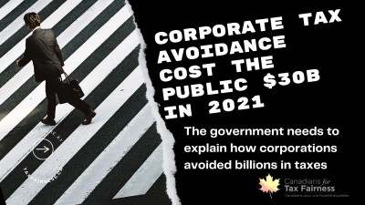 corporate tax avoidance canadians for tax fairness
