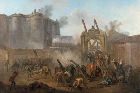 La Prise de la Bastille by Jean Baptiste Allemand via Paris Musées