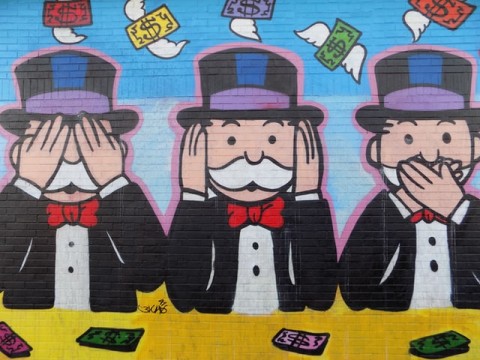 see hear speak no evil monopoly man BP Miller Unsplash