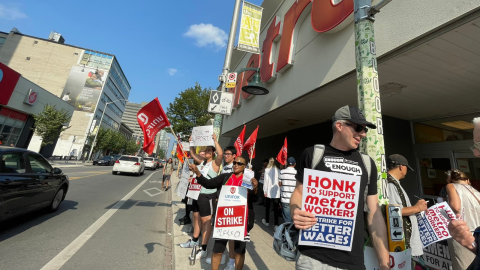 Workers from Metro GTA on strike 