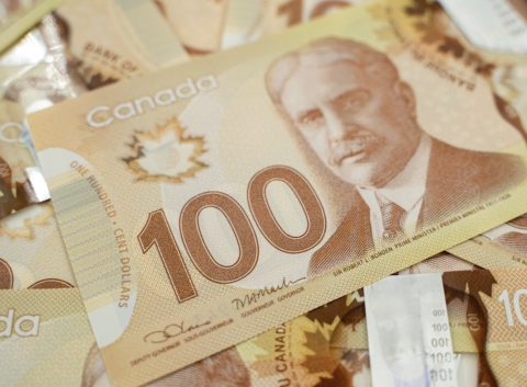 Brown hundred dollar bills